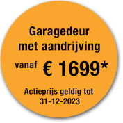 Label jaaractie 2023 garagedeur Hormann