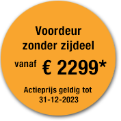 Label jaaractie 2023 voordeur Hormann