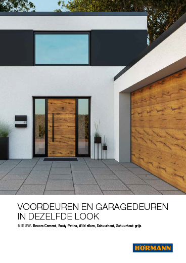 Voordeuren en garagedeuren in dezelfde look